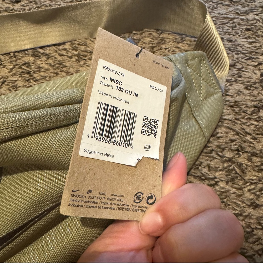 Nike Heritage Olive Green Crossbody Fanny Pack Bag - Picture 4 of 6
